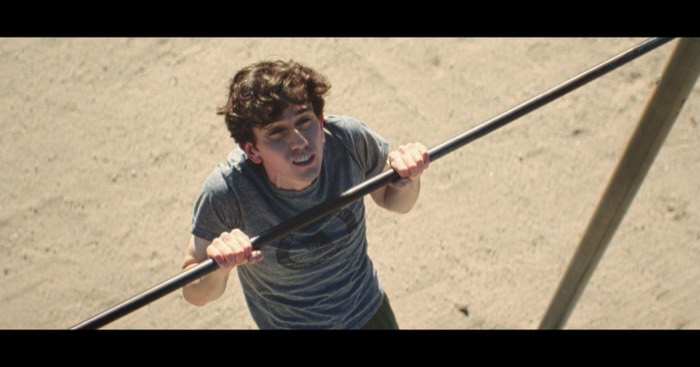 A frame from Claude's A Time and a Place Super Bowl campaign
